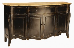 French Provincial Black Buffet Tara Mundi Furniture Online