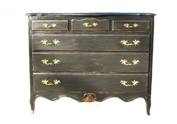 Gorgeous Black French Dresser From Cassie's - Primitive And Proper