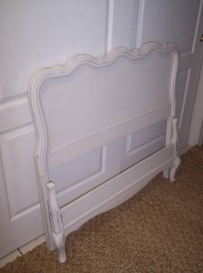 A Twin Size French Provincial Bed ~ Re-Painted