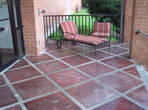 My Concrete Stain Patio Makeover