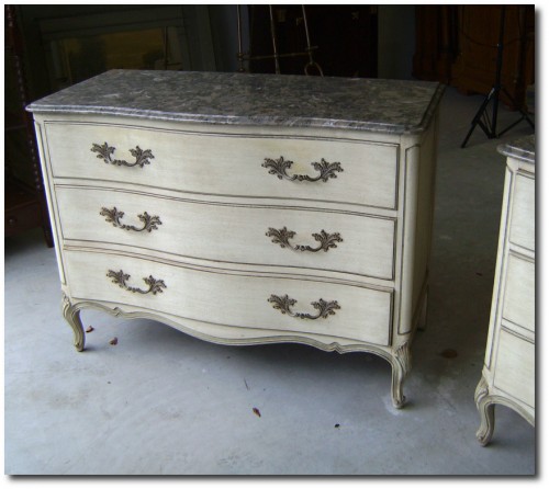 Henredon French Louis XV Style Marble Top Dressers