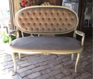French Settee Shabby Bench Ebay Seller Caught My Fancy