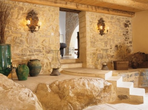 Traditional French Country Home Plans Rough Stone Walls