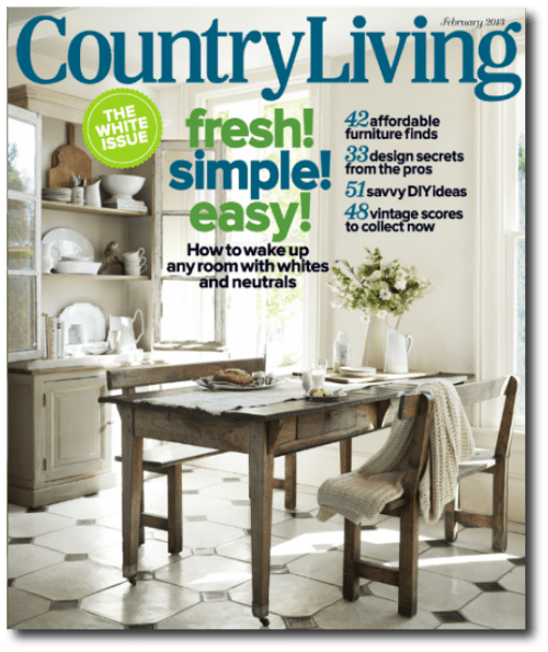 French Farmhouse Table Featured In Country Living Magazine April 2013