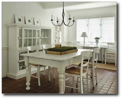 White Farmhouse Table From Next Level Design in Ontario Canada