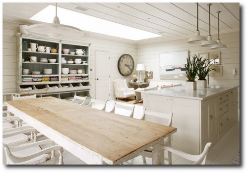 White Farmhouse Table Featured in Annabel's House