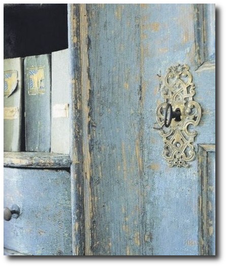 Distressed Blue Painted Finishes