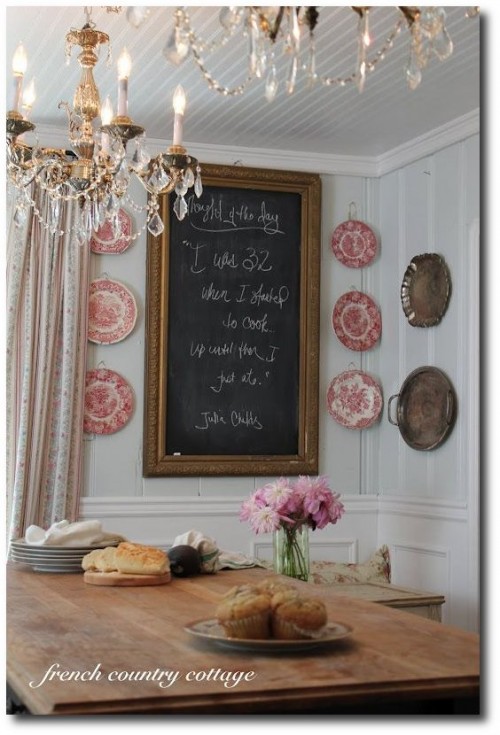 Rustic French Country Dining Table Seen At French Country Cottage Blog