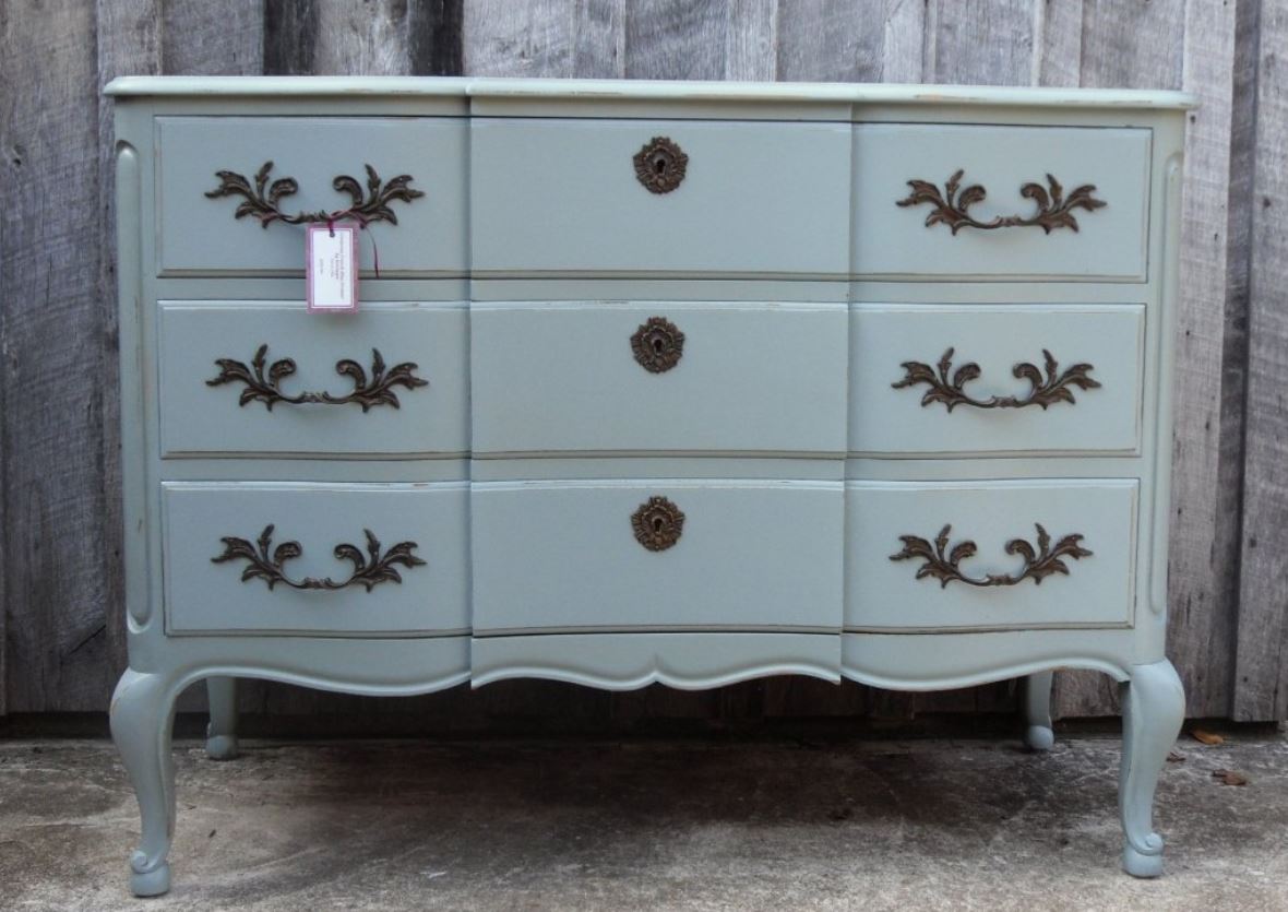 Blue & Gray Painted French Furniture Reveals