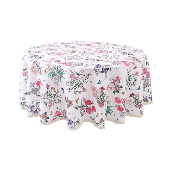 $27 – French Round Wildflower Floral Print Tablecloth