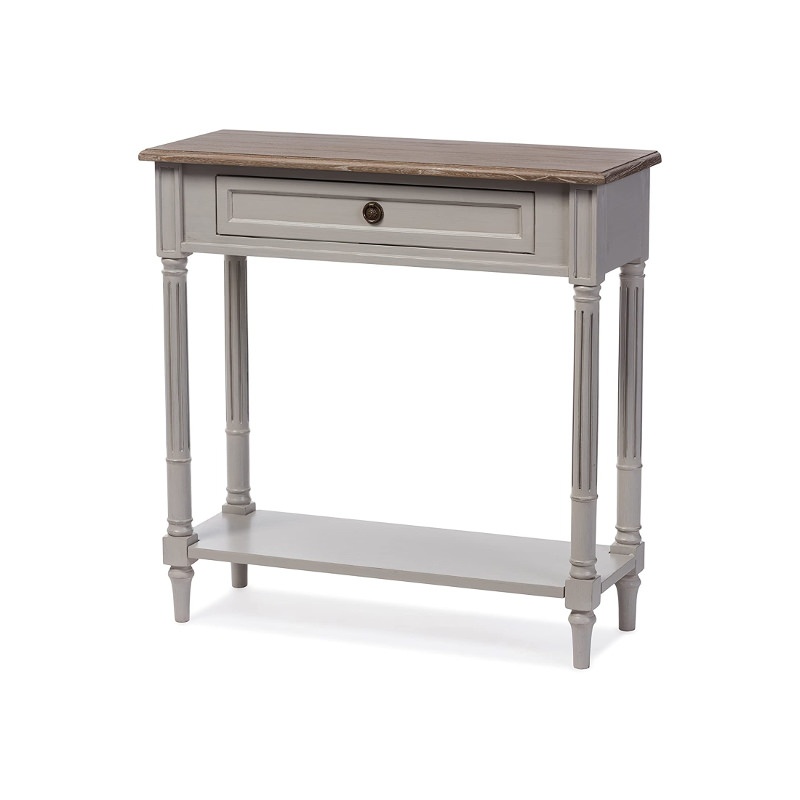 $236 – Edouard French Provincial Style Distressed Console Table