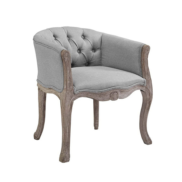 $280 – French Vintage Barrel Back Tufted Chair