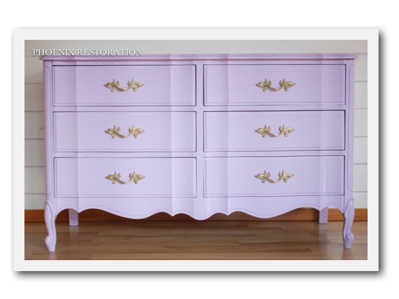 Available Dresser Console Metallic Purple Lavender Dresser French  Provincial Credenza Boho Wood 9 Drawer Living Room Nursery -  Sweden