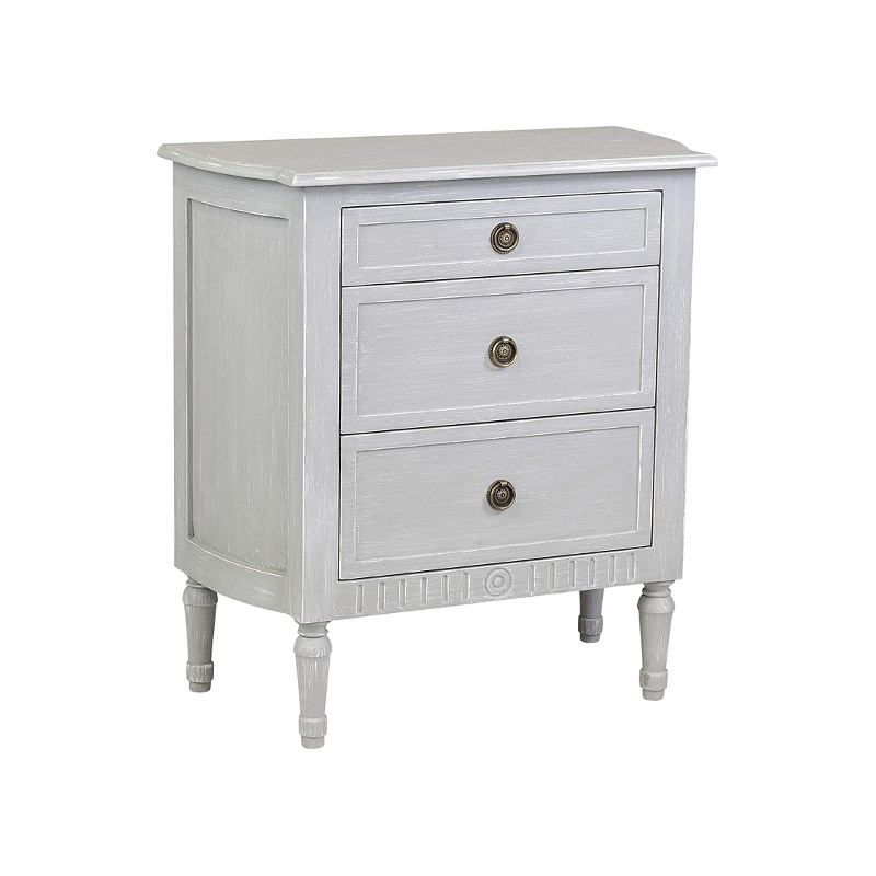 $340 – French / Swedish Style Cassidy Bedroom Chest In Grey