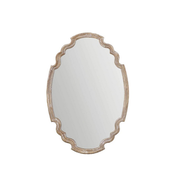 $270 – Natural Wood Framed Mirror – Ludovica By Uttermost