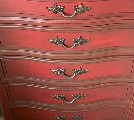 Rustic Red Painted French Provincial Furniture And Decorating